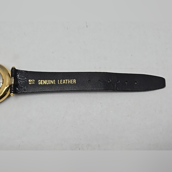 Womens Esta Rosa Watch Gold Tone Diamond Cut Crystal Leather Band New Battery - Picture 11 of 12